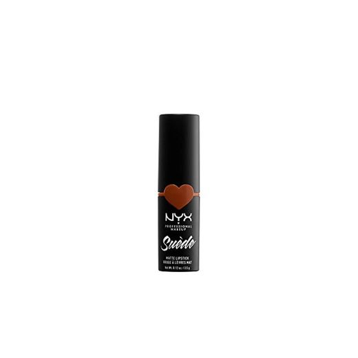 Nyx Professional Makeup Barra De Labios Mate De Larga Duración Y Cobertura Total Suede Matte Lipstick Tono  8  Peach Don'T Kill My Vibe Color Marrón Rojizo