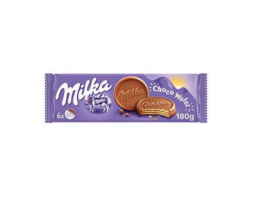 Milka - Choco Wafer Barquillo de Galleta y Relleno de Chocolate con