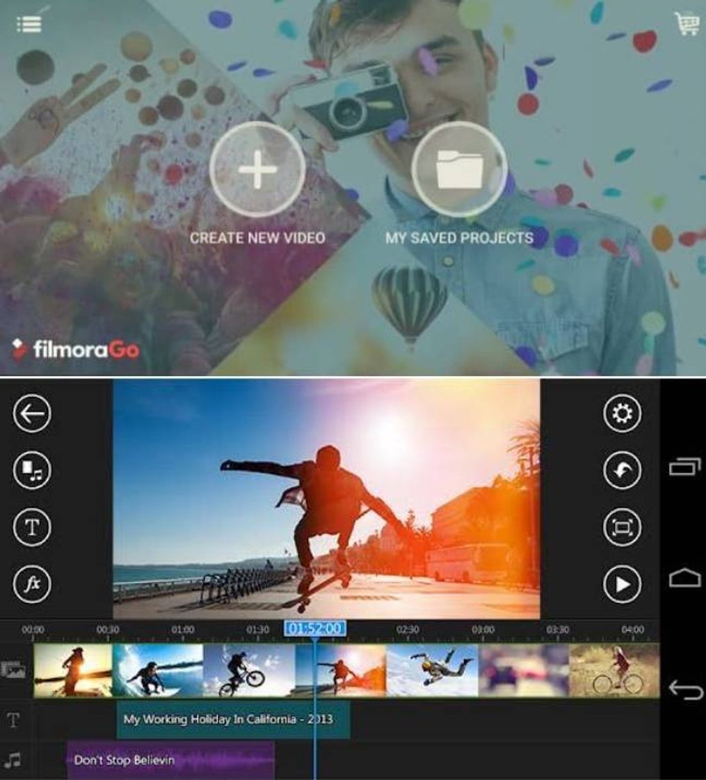 Moda FilmoraGo - Video Editor, Video Maker For YouTube - Google Play