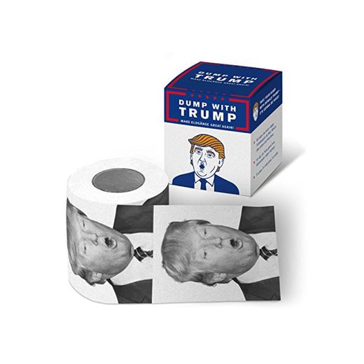 Goods & Gadgets - Divertido papel higiénico con dibujos de Trump