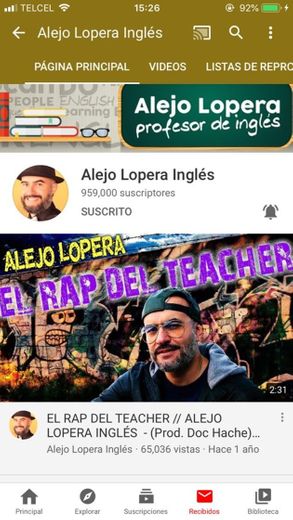 Alejo Lopera Inglés 
