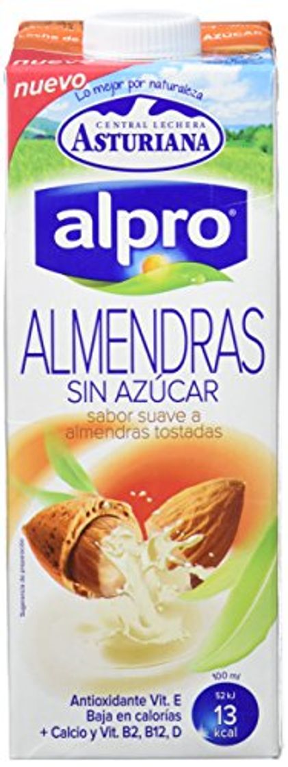 Social Alpro Central Lechera Asturiana Bebida de Almendra Sin Azúcar - Paquete de