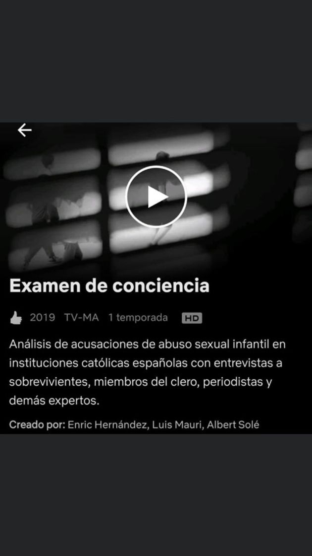 Serie Examen de conciencia