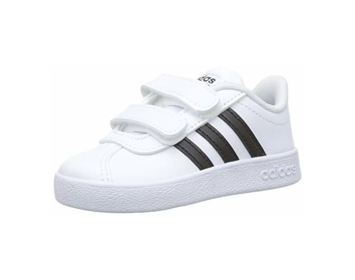 Moda adidas VL Court 2.0 CMF I, Zapatillas de Gimnasia Unisex Niños, Blanco