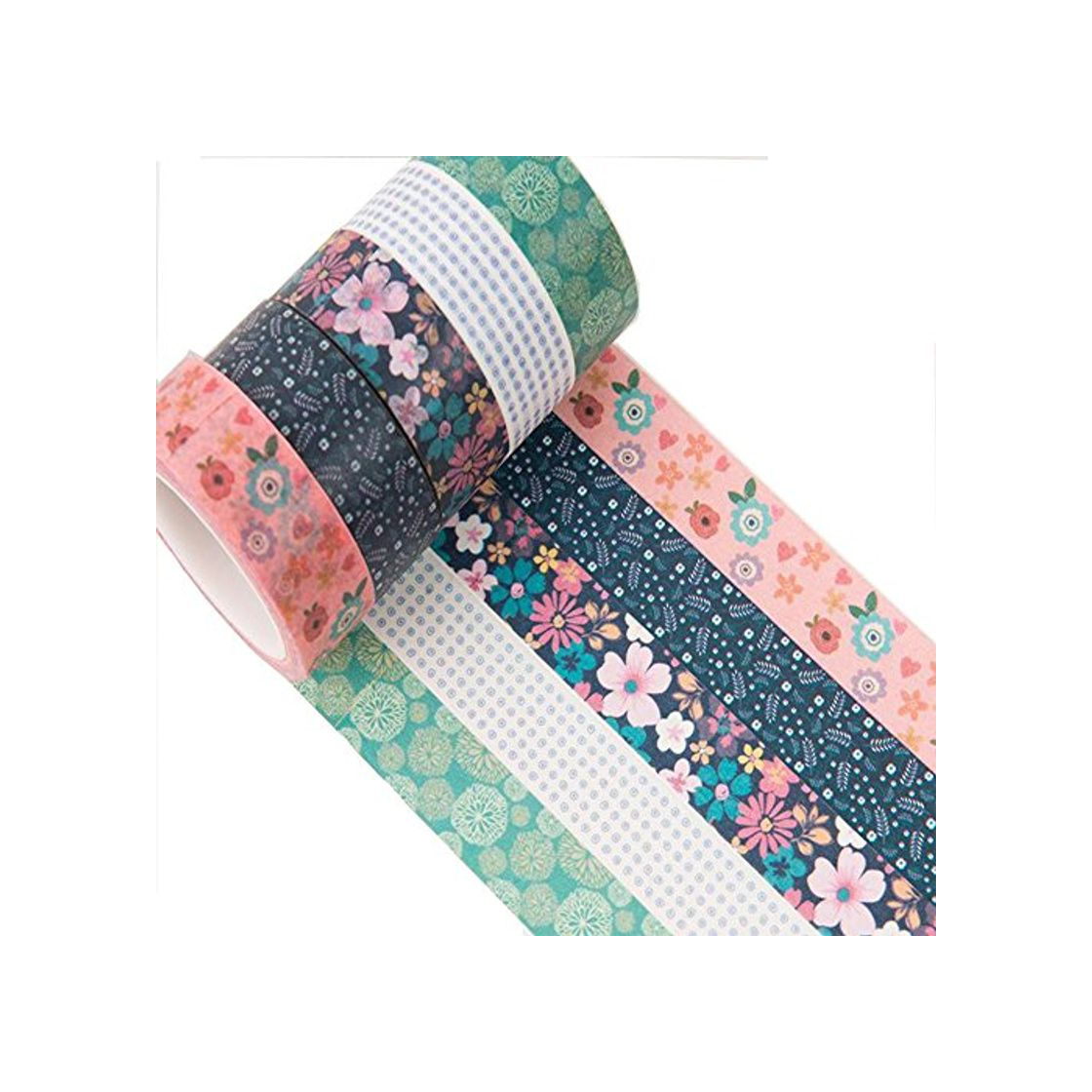 Productos Meiwash Washi Tape Set Adhesivo decorativo Multi-patrón Washi Cinta adhesiva Scrapbooking y