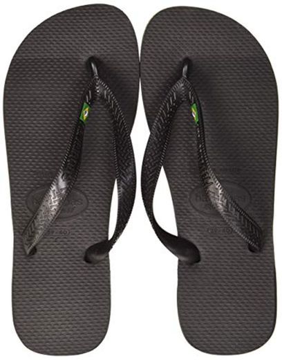 Havaianas Brasil, Chanclas Unisex Adulto, Negro