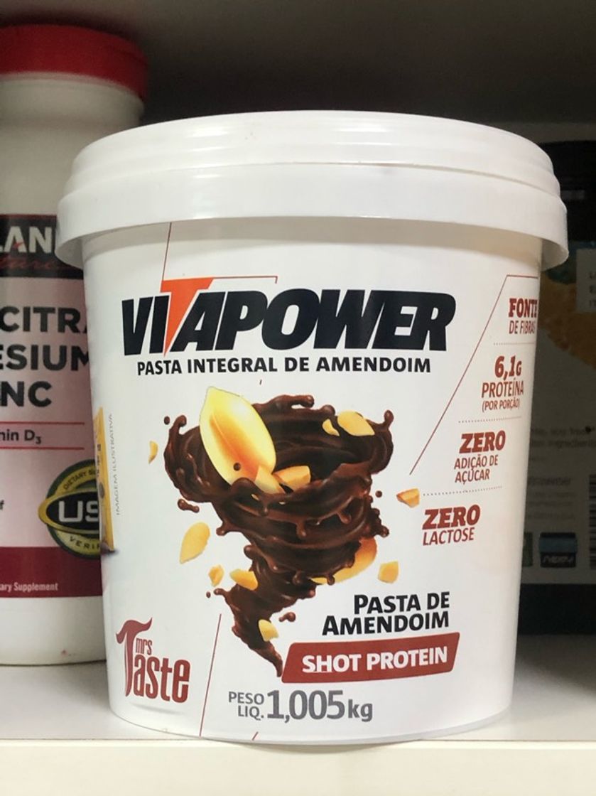 Fashion Pasta de amendoim integral- Vita power shot protein