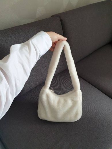 Fluffy White Bag 