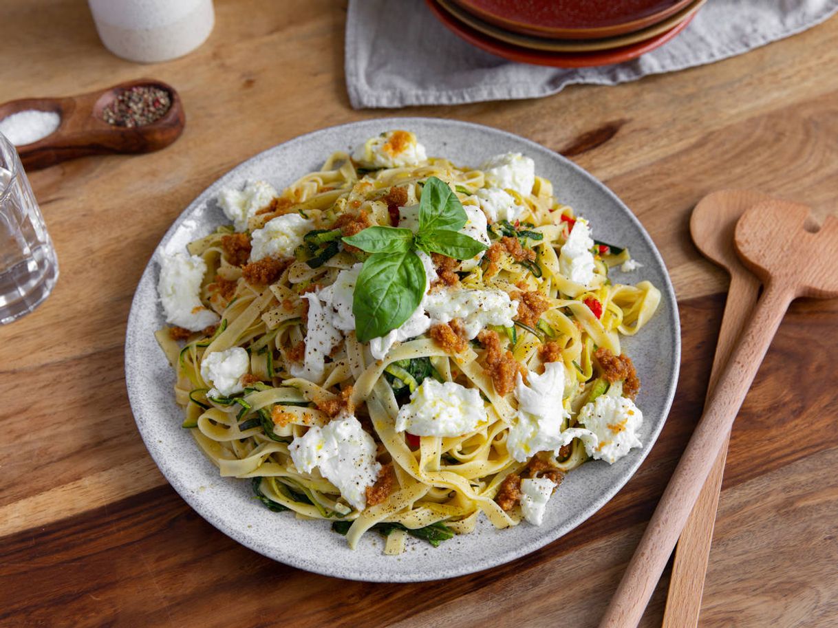 Fashion Summer tagliatelle with zucchini and lemony breadcrumbs