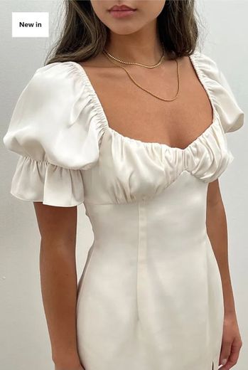 Romantic white summer dress