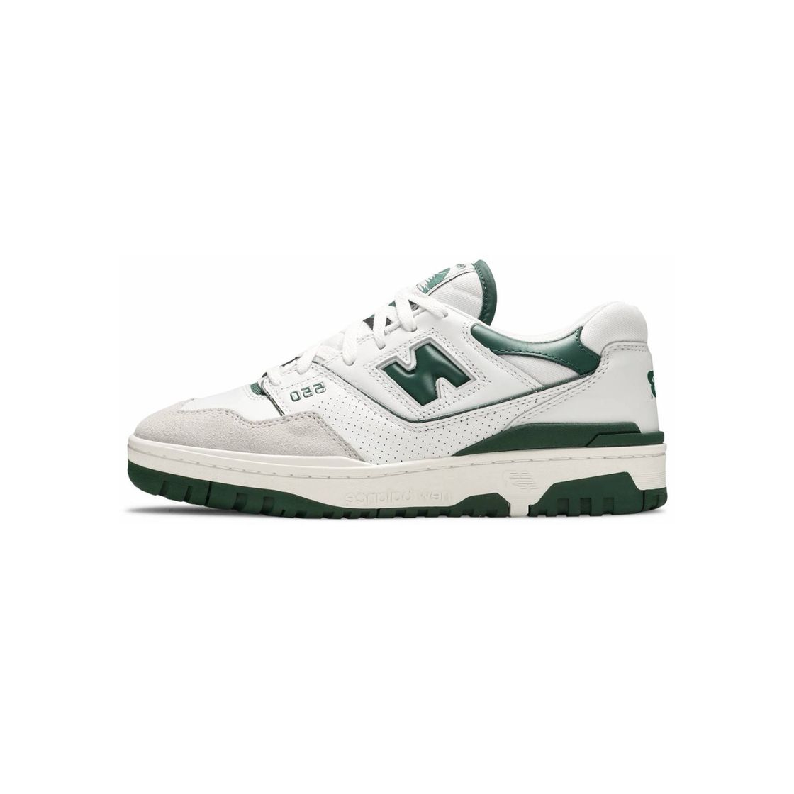 Moda White and green 550 new balance