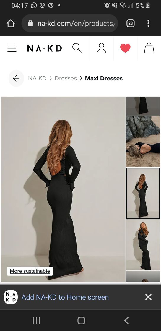 Moda Black maxi dress