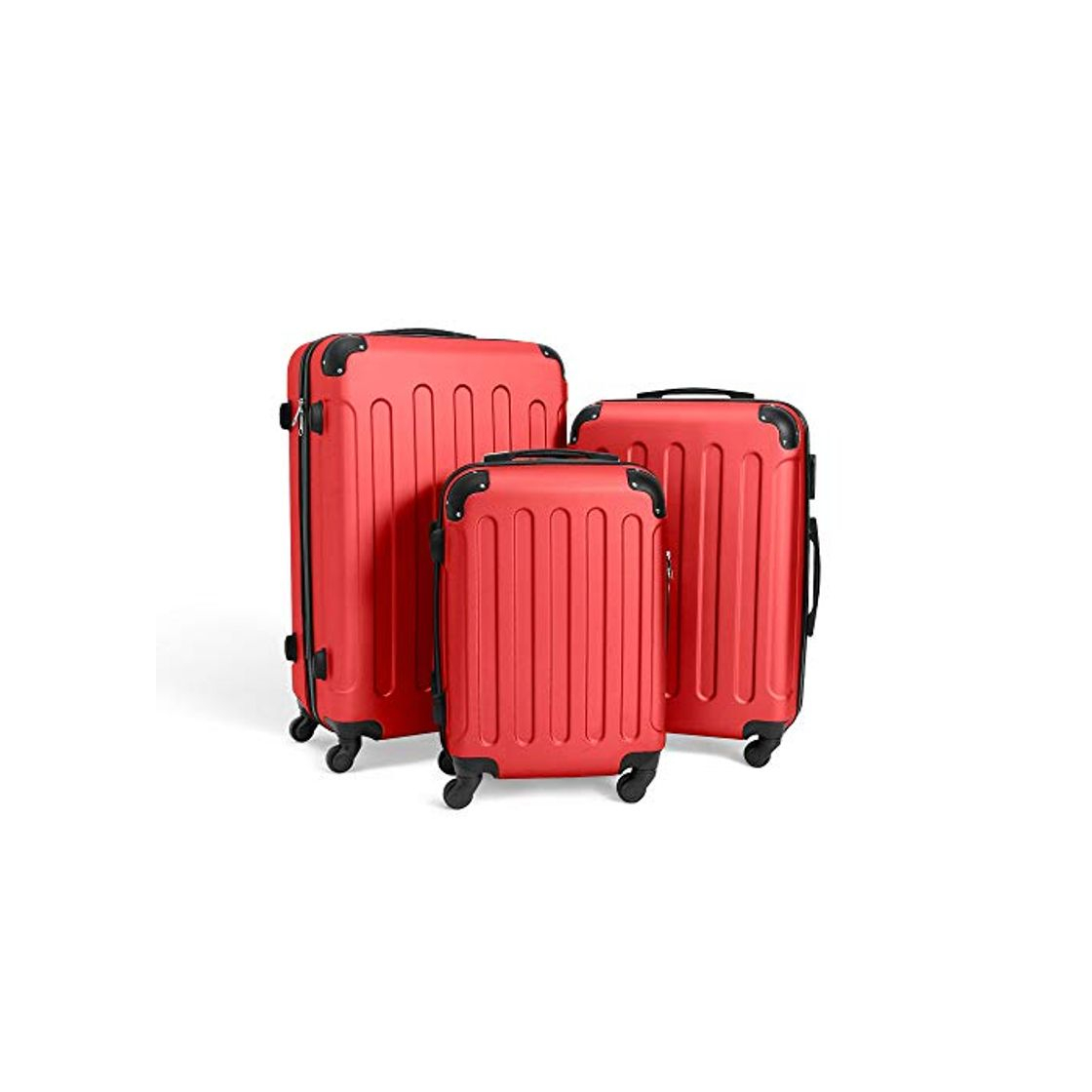 Social Todeco - Juego de Maletas, Equipajes de Viaje - Material