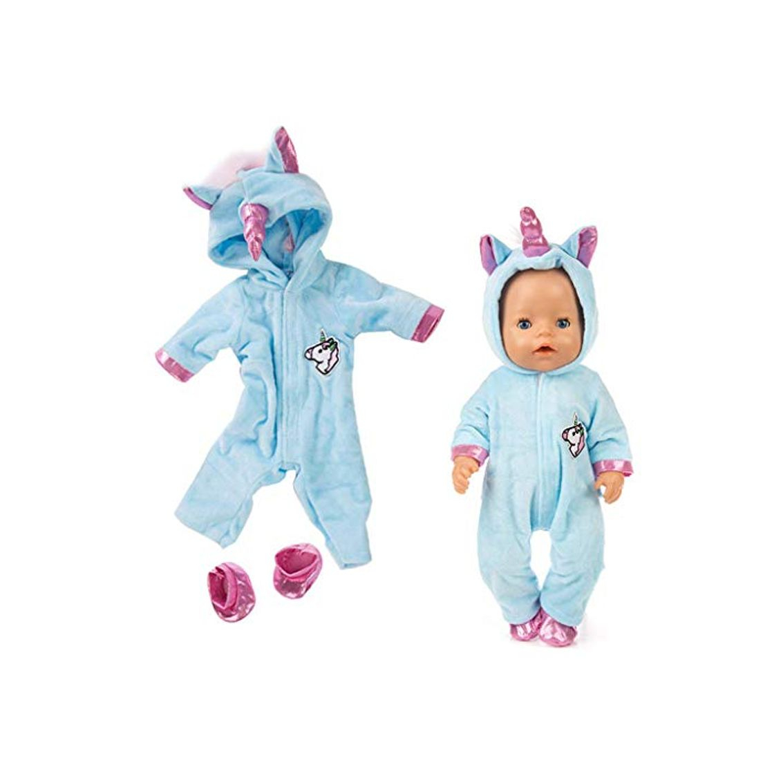 Product Amycute 43 cm la Ropa de la Muñeca del Traje del Unicornio