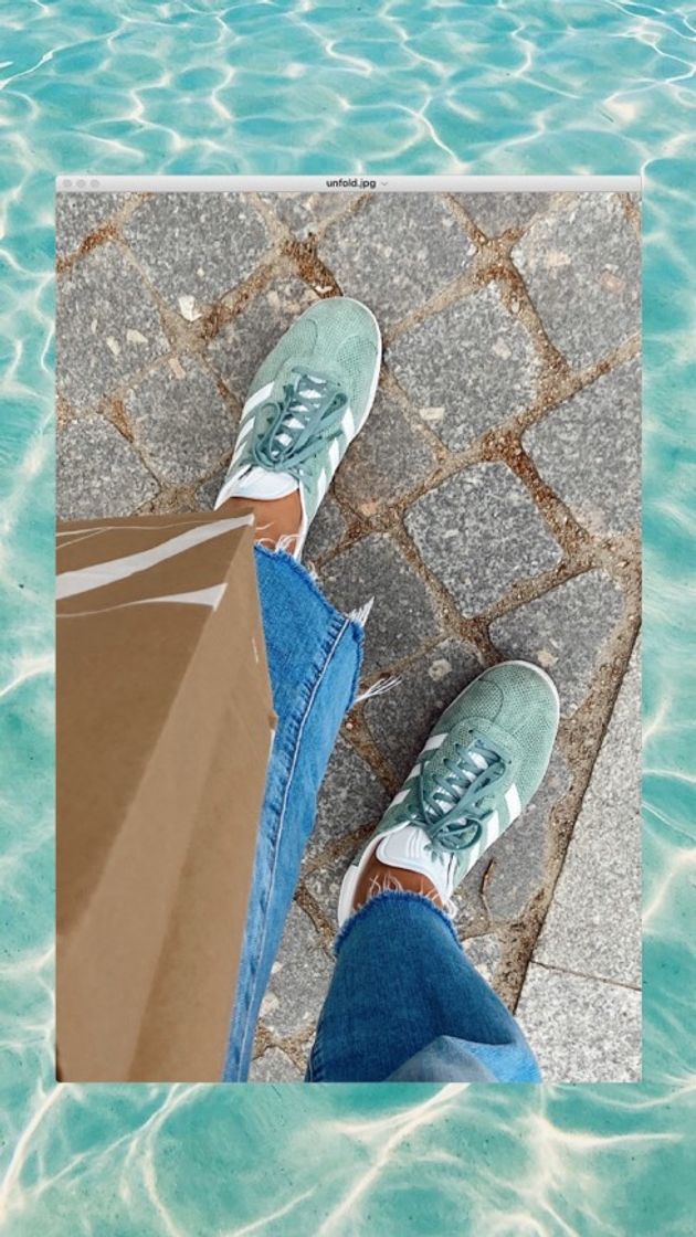 Fashion Adidas Gazele Aqua Green 🐬