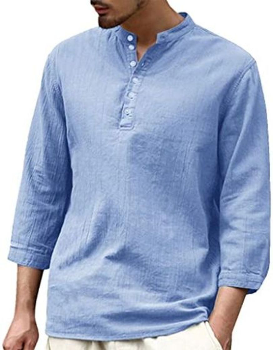 Camisa Sin Cuello 