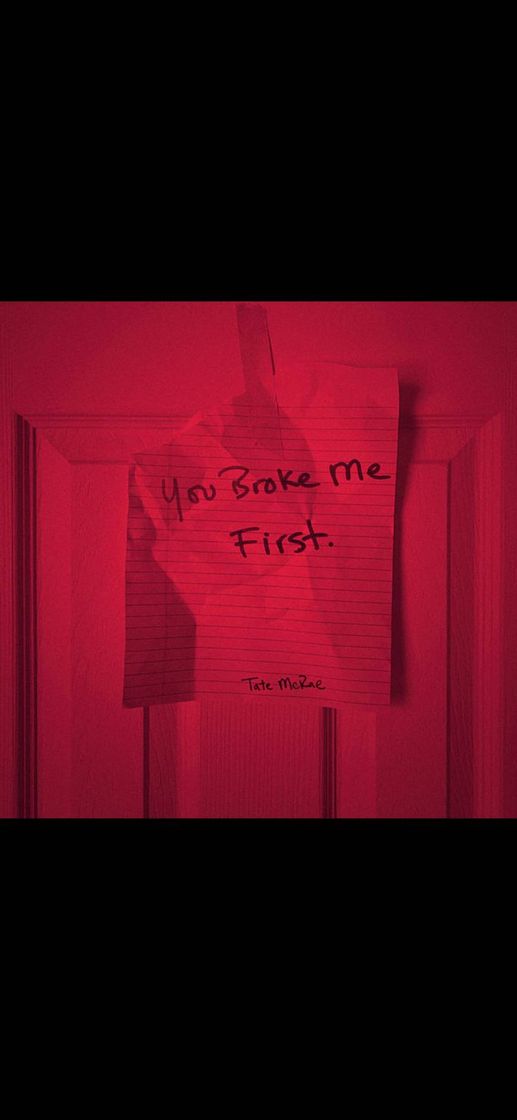 Canción Tate McRae - you broke me first