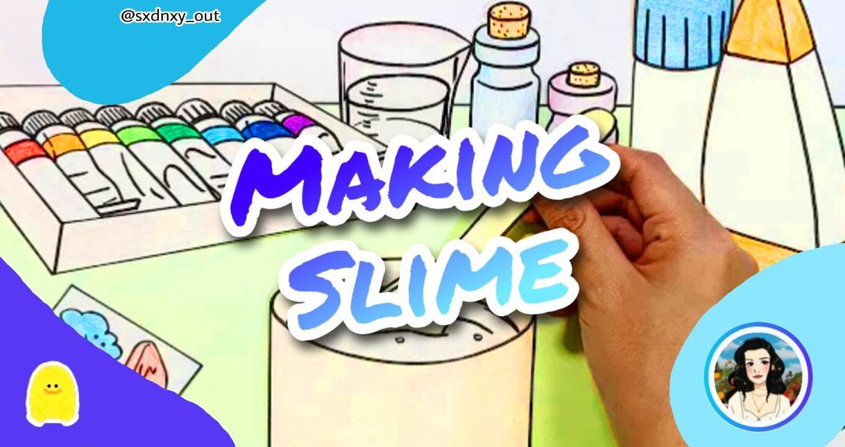 Series 🔴Haciendo Slime🔵- Stop Motion // Video Satisfactorio