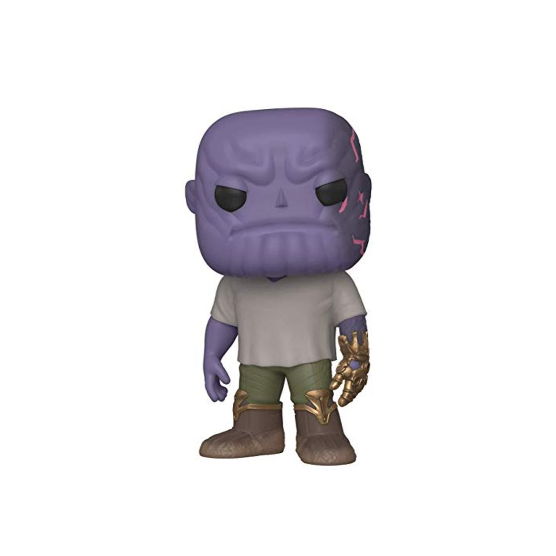 Social Funko- Pop Marvel: Endgame-Casual Thanos w/Gauntlet Collectible Toy, Multicolor
