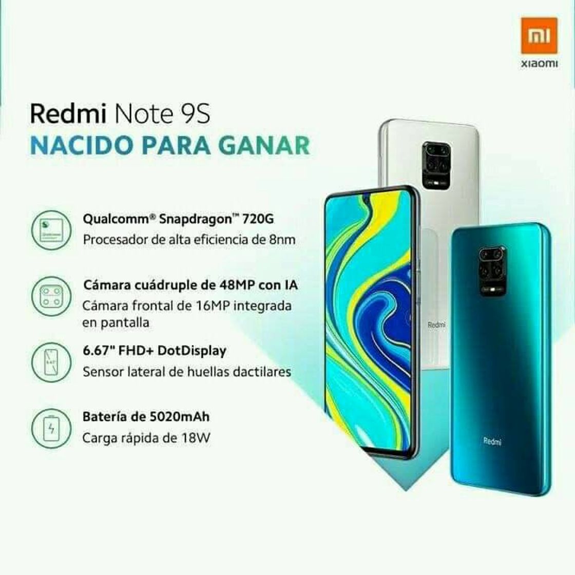 Product Xiaomi Redmi Note 9S - Smartphone con Pantalla 6,67” FHD