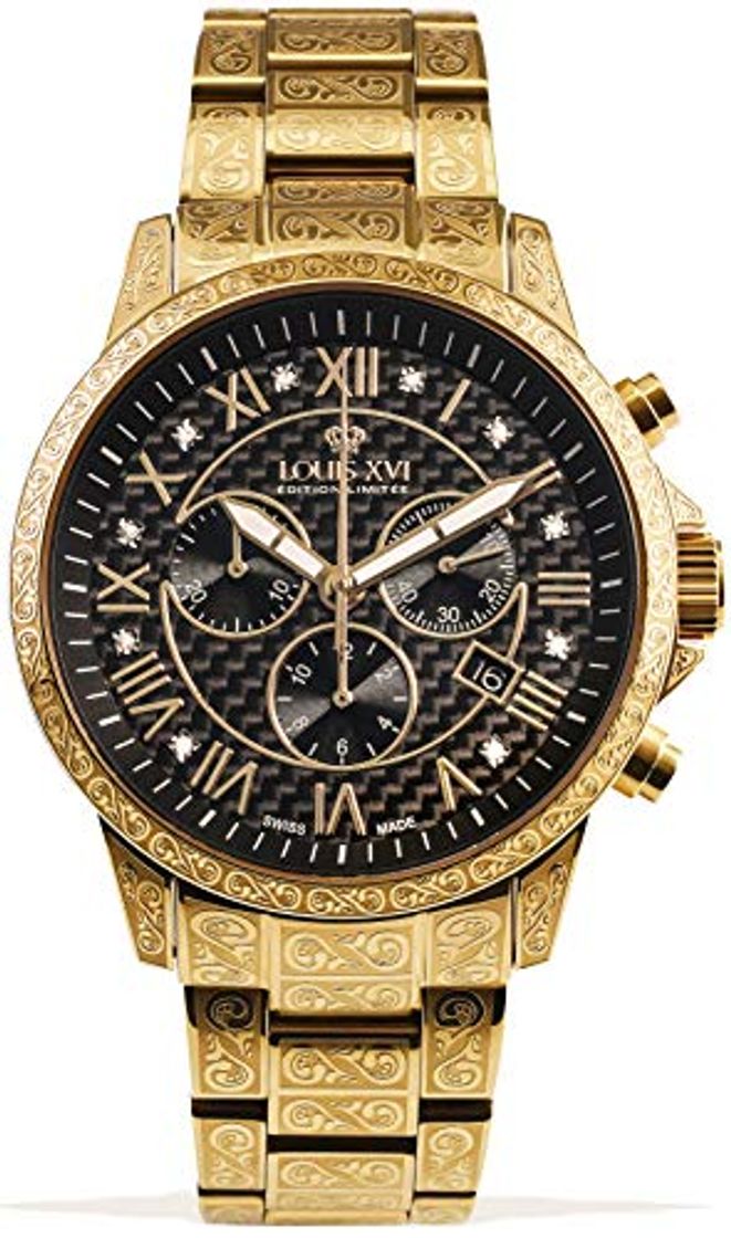 Social LOUIS XVI Palais Royale 1018 - Reloj de pulsera para hombre con