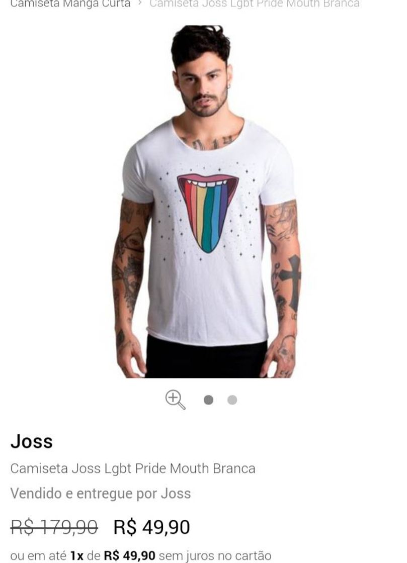 Fashion Camiseta Joss Lgbt Pride Mouth Branca - Compre Agora | Dafiti Brasil