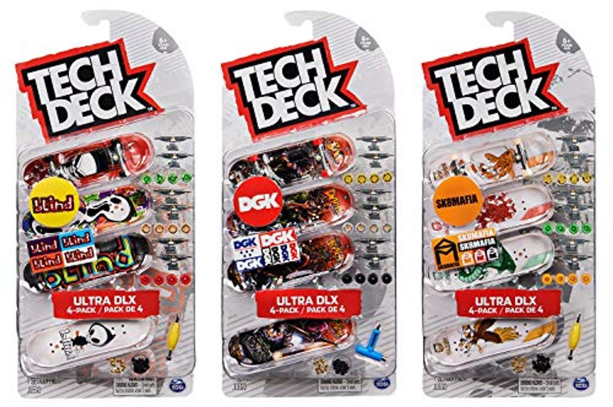 Place Tech Deck 6028815 Pack Finger Skates x4 (Modelo Aleatorio)