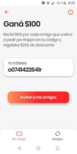 TE REGALO 200 PESOS EN RAPPI PARA QUE PIDAS ALGO RICOO!