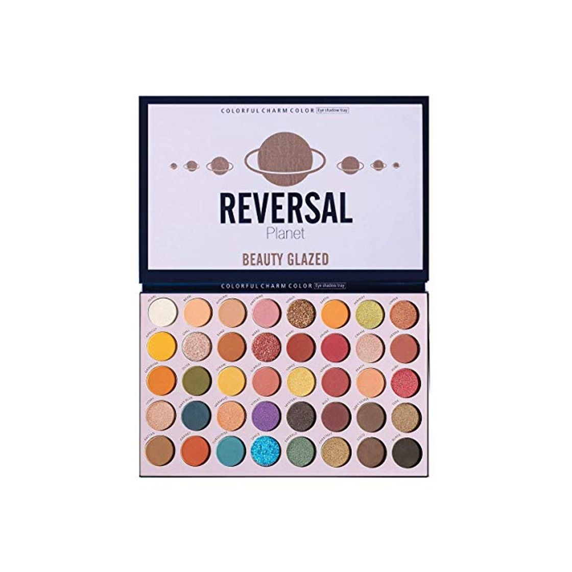 Social Beauty Glazed 40 Color Reversal Planet Paleta de sombras de ojos Maquillaje