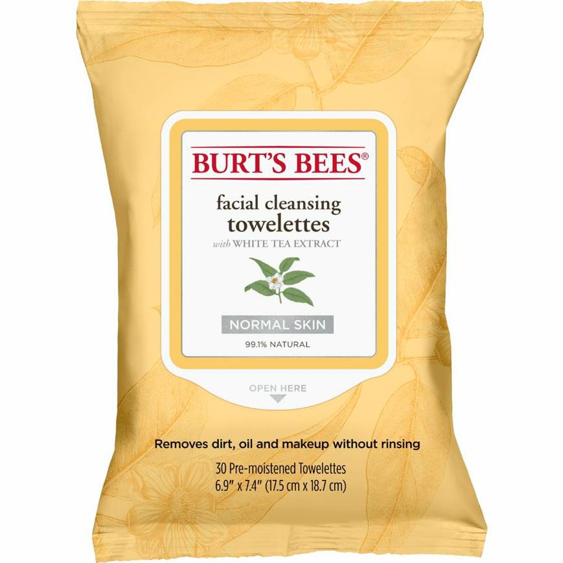 Producto Las abejas de Burt faciales Toallitas de limpieza con extracto de té