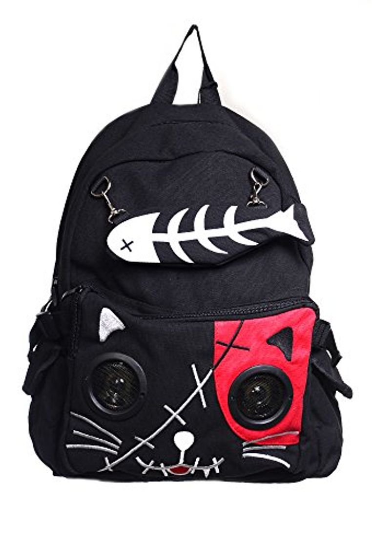 Product Banned Punk Kitty Mochila con Altavoces Empotrados