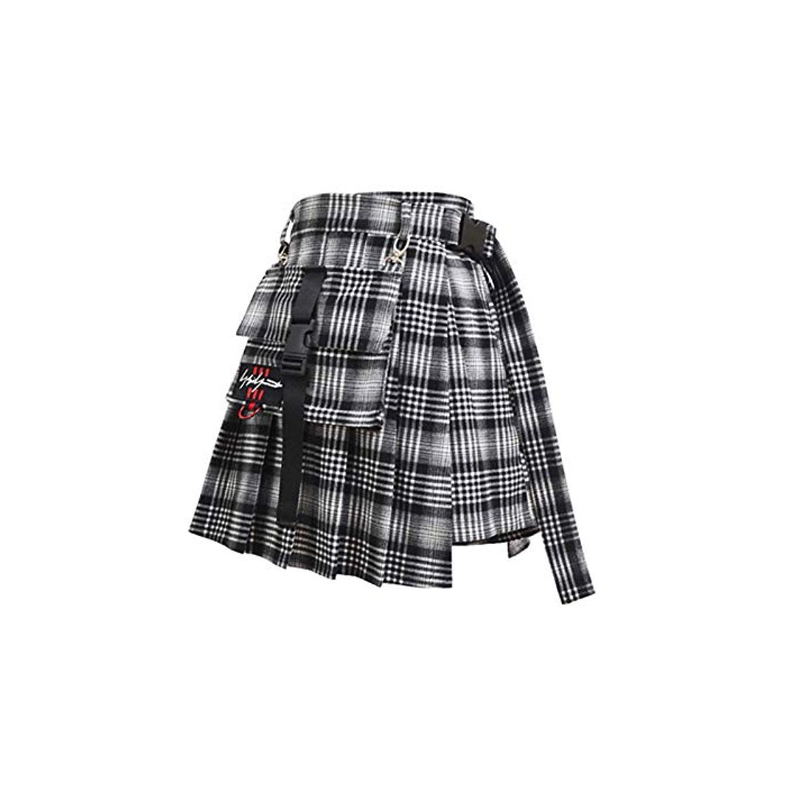Social Faldas de Mujer Faldas de Primavera de Verano Falda de Mujer de Cintura Alta con Cordones Mini Falda de Dobladillo Grande para niñas Falda de una línea
