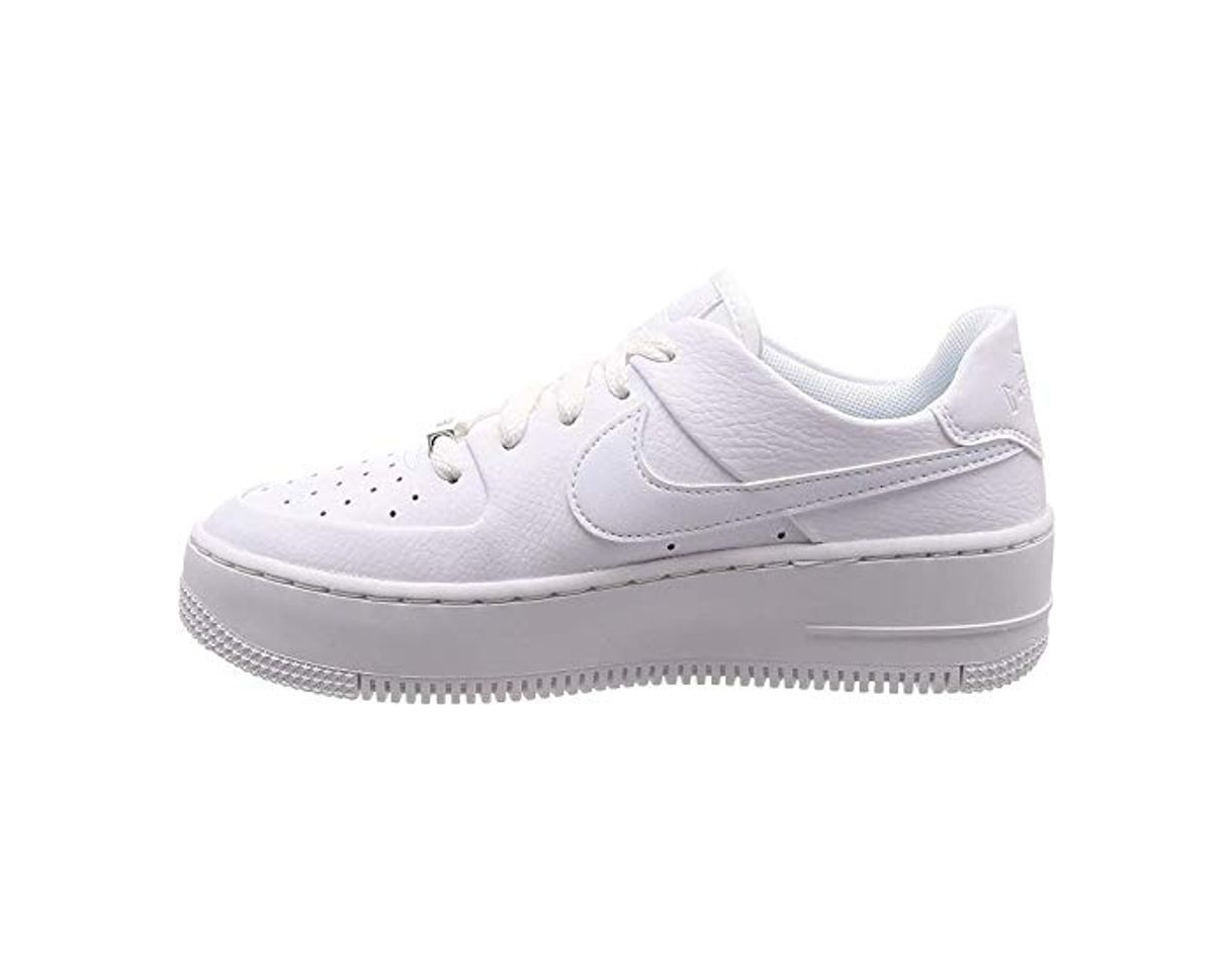 Moda Nike W AF1 Sage Low, Zapatillas de Deporte para Mujer, Blanco