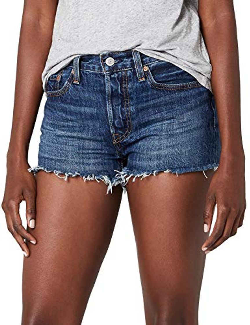 Place Levi's 501 Short, Pantalones Cortos para Mujer, Azul