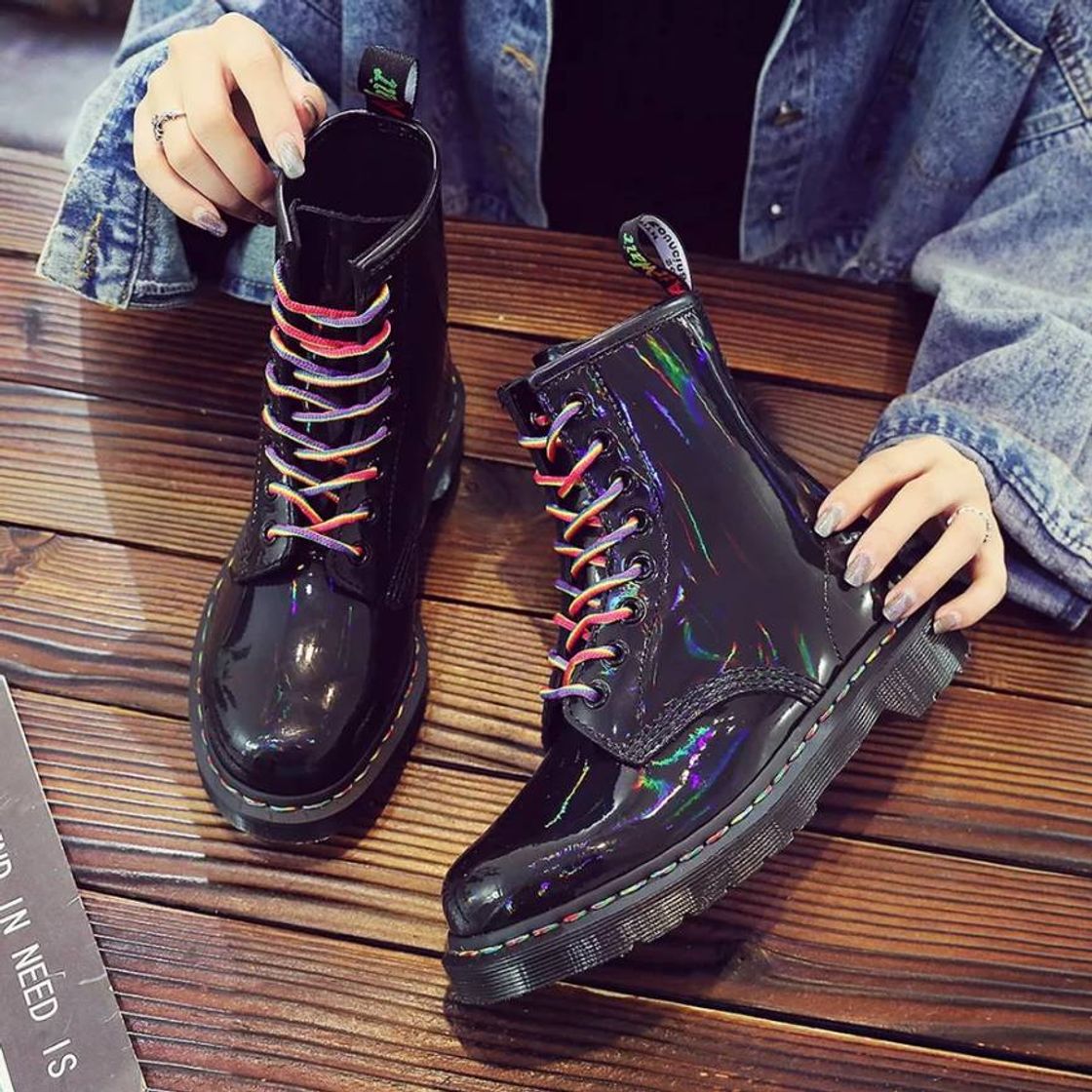 Fashion Botas con reflejo de arcoíris🌈