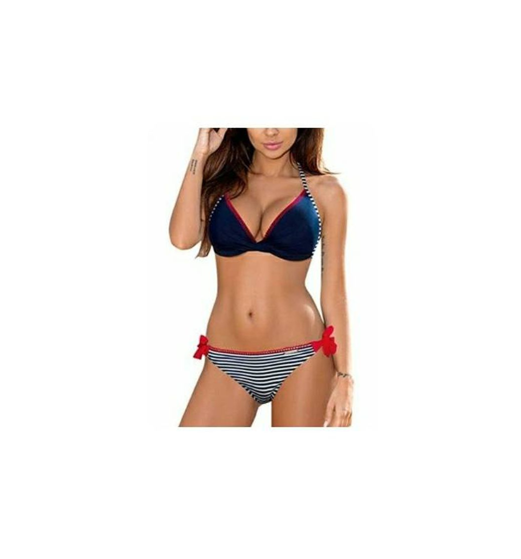 Social UMIPUBO Mujer Conjunto de Bikini Cintura Alta Traje de Baño de Dos