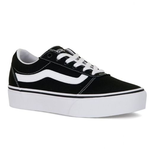 Vans Ward Platform Canvas Zapatillas Mujer, Negro