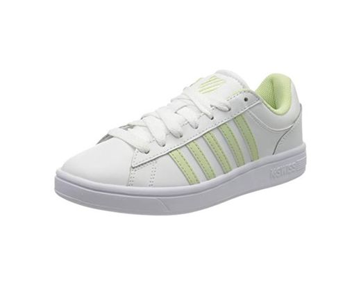 K-Swiss Court Winston, Zapatillas para Mujer, Blanco