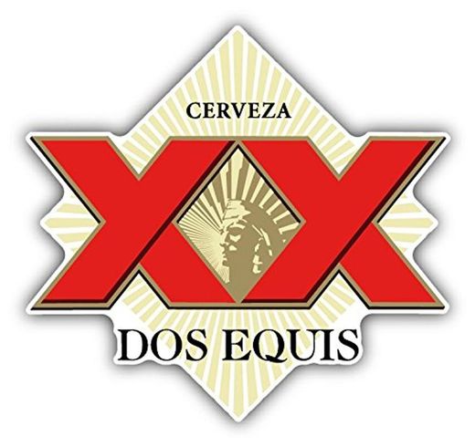 SkyBug Dos Equis Cerveza XX Red Mexican Beer Bumper Sticker Vinyl Art