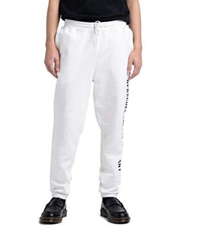 Herschel Men's Sweatpant Leg ID Blanc De Blanc/Black