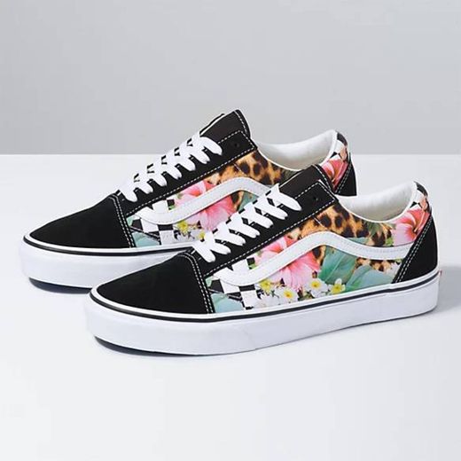 Vans Old skool con flores