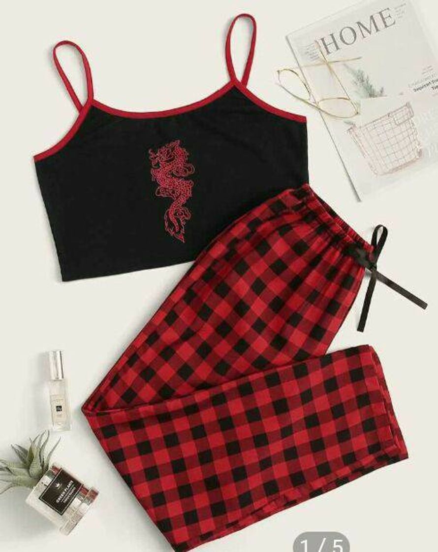 Fashion Conjunto red dragon