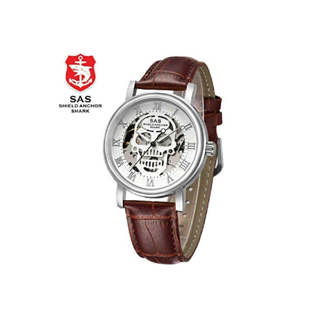 Product BDDLLM Reloj de Pulsera Reloj para Hombre Skull Skeleton Mechanical Watch Reloj