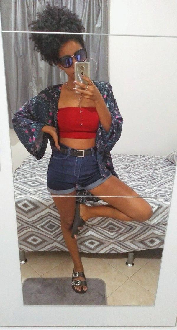 Fashion Look com kimono 