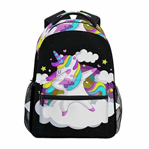 Kawaii Rainbow Unicorn Mochila Escolar Impermeable Mochilas Escolares para Estudiante Adolescentes Niñas