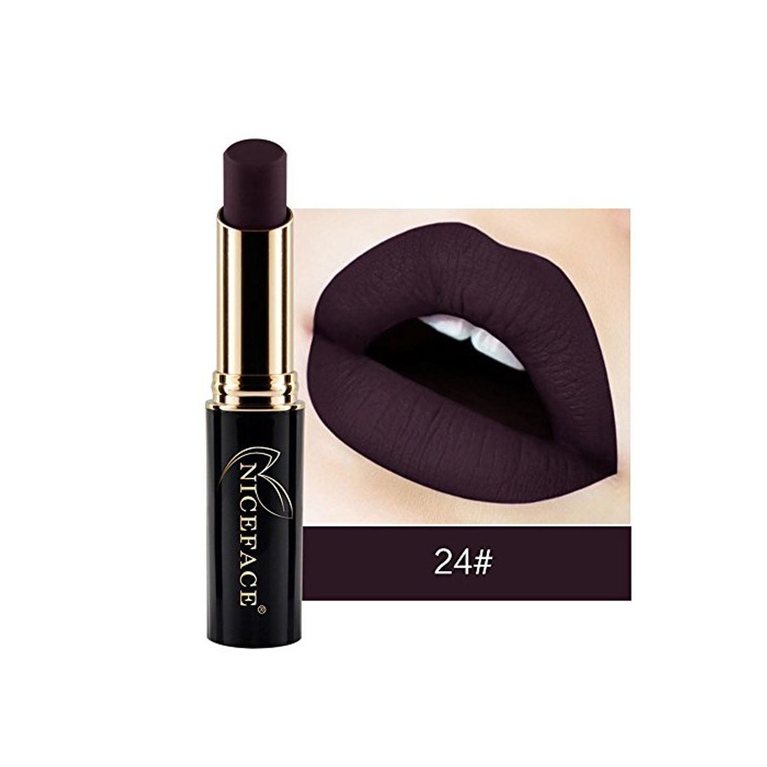 Social Labiales Mate Larga Duracion Pintalabios Permanente de Maquillaje Profesional 24 Colores para