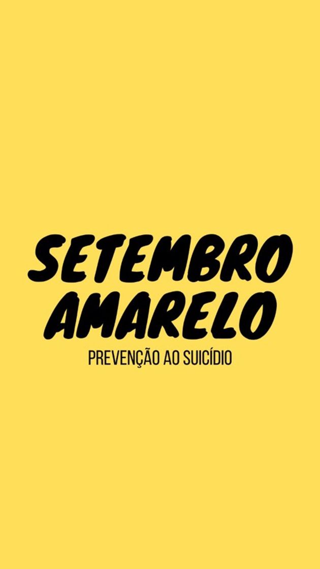 Fashion Setembro amarelo