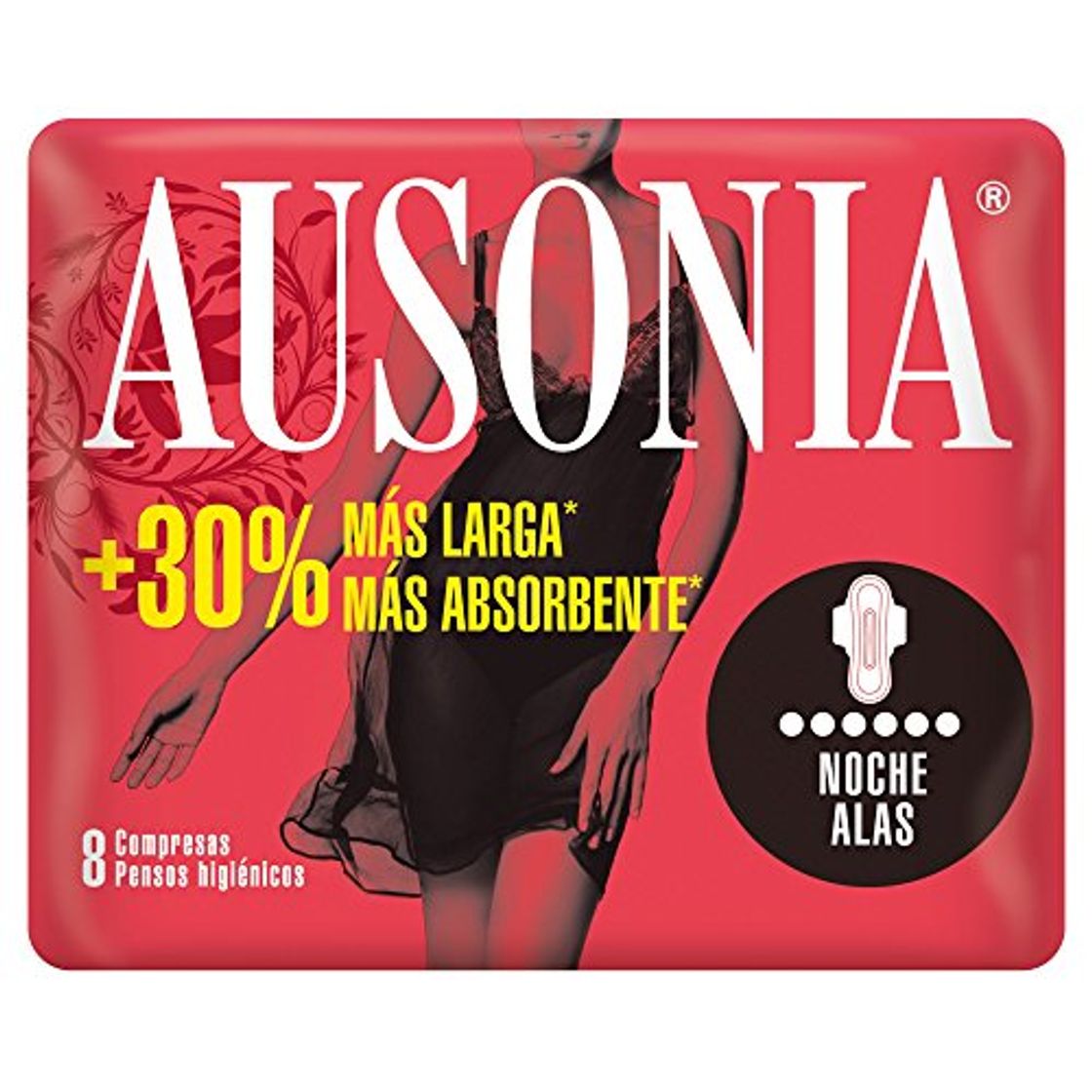 Product Ausonia Noche Compresas Higiénicas con Alas