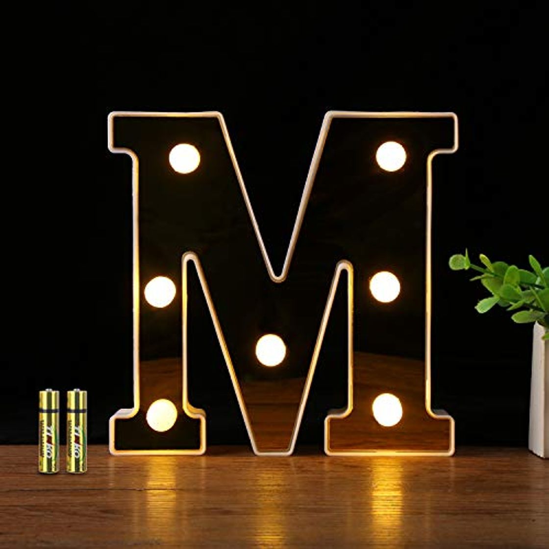 Social HONPHIER® Letras luces alfabeto lámpara LED carta iluminación letras iluminadas Nachtlichter decoración