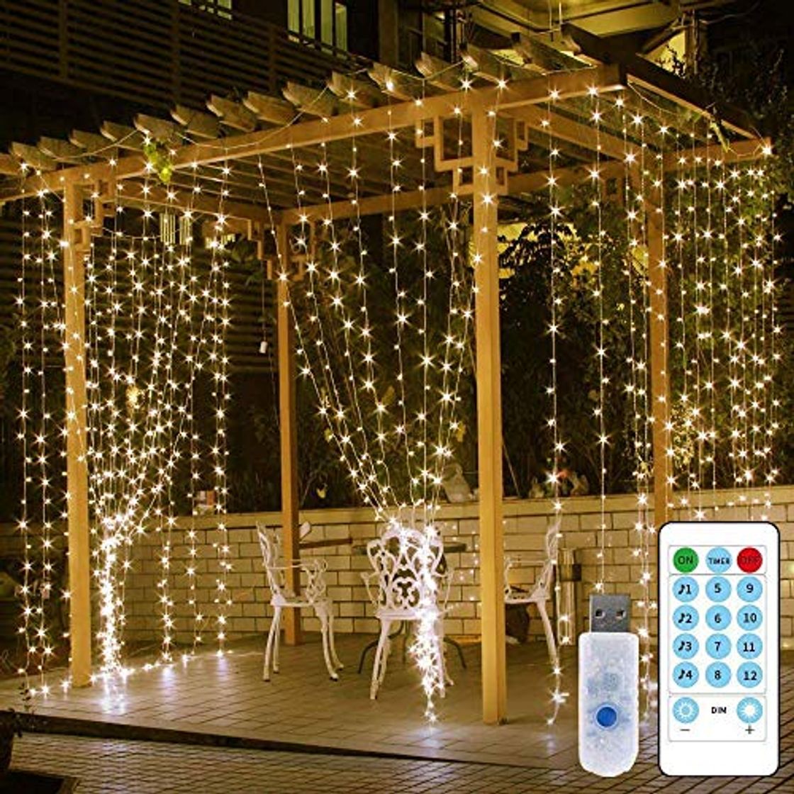 Social LECLSTAR Cortina de Luces LED USB